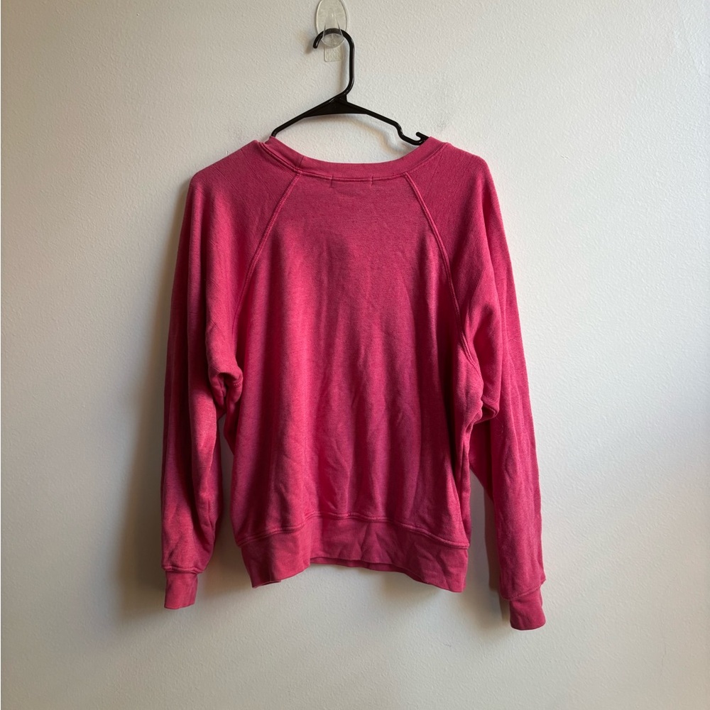 Daydreamer | Nirvana Smiley‎ Raglan Crew in Pink Cosmo - Picture 4 of 5